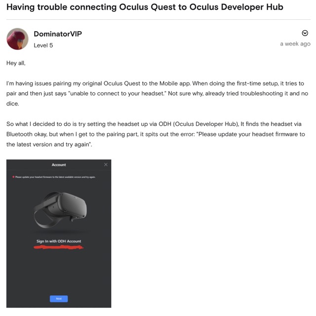 Oculus Quest stuck on  Software update required   Fix    DroidWin - 65