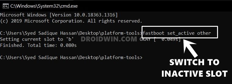Delete COW Partitions in Android