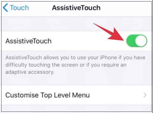 Assistive Touch not working in iOS 16