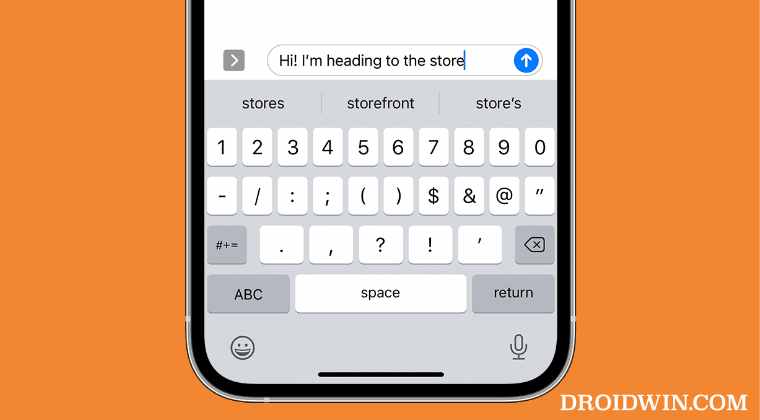 iOS 16 autocorrect text issue
