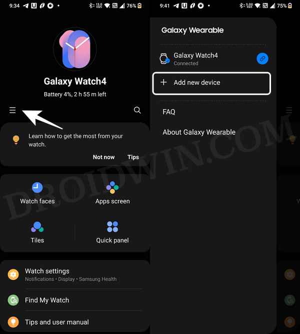 Cannot Pair Galaxy Watch 5 Pro with Xiaomi