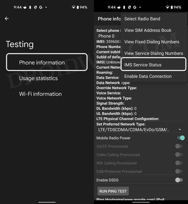 Enable VoLTE and VoWiFi in Xperia 1 III