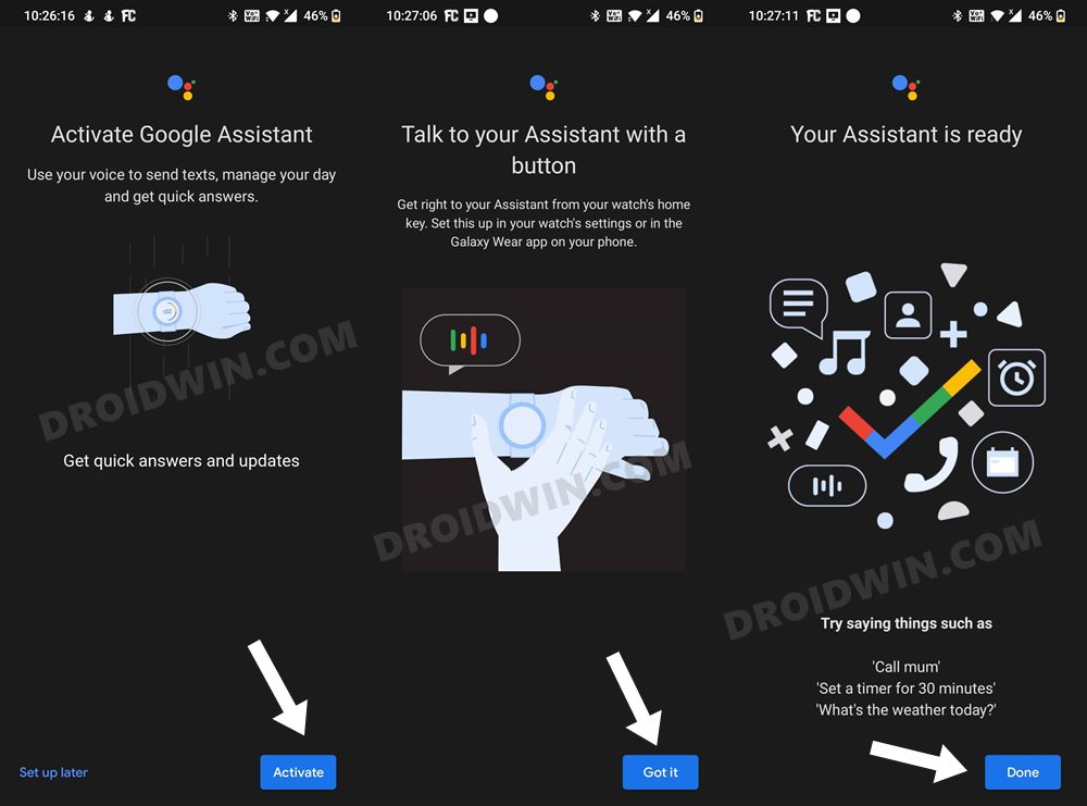 install Google Assistant Galaxy Watch 5 Pro