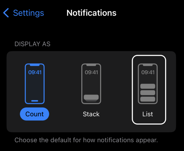 iOS 16 Lock Screen view notification
