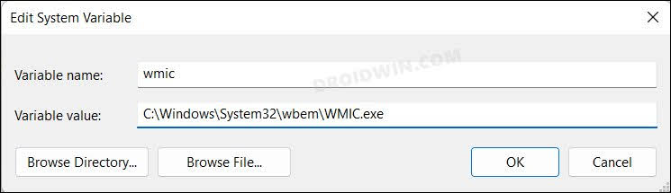 WMIC Is Not Recognized As An Internal Or External Command