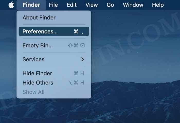 access System Configuration folder on Mac