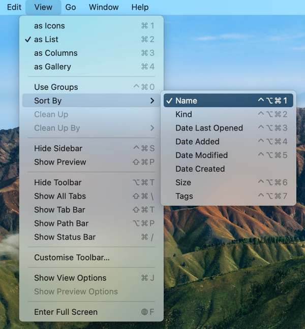 Keep Folders on Top When Sorting by Name in Mac