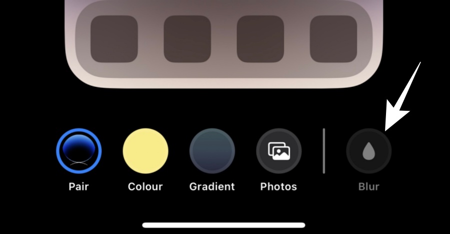 Blur not working with Collections Wallpaper in iphone 14 pro