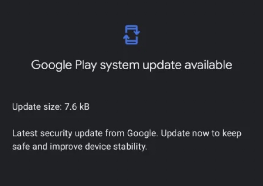 Google Play System Update pixel 7 pro