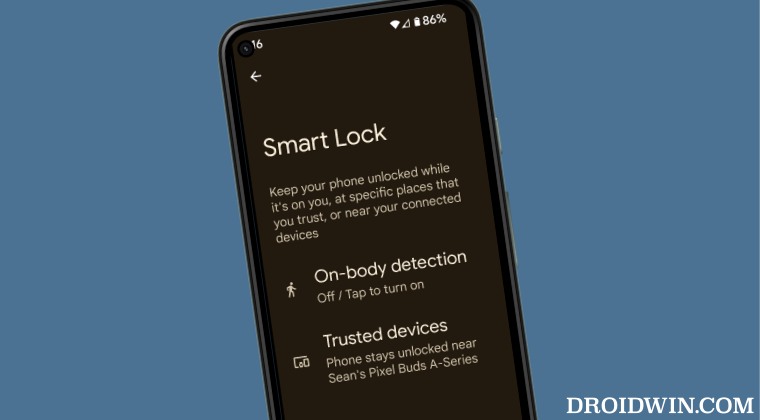 Trusted Places missing in Smart Lock