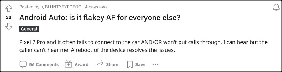 Android Auto not working on Pixel 7 Pro