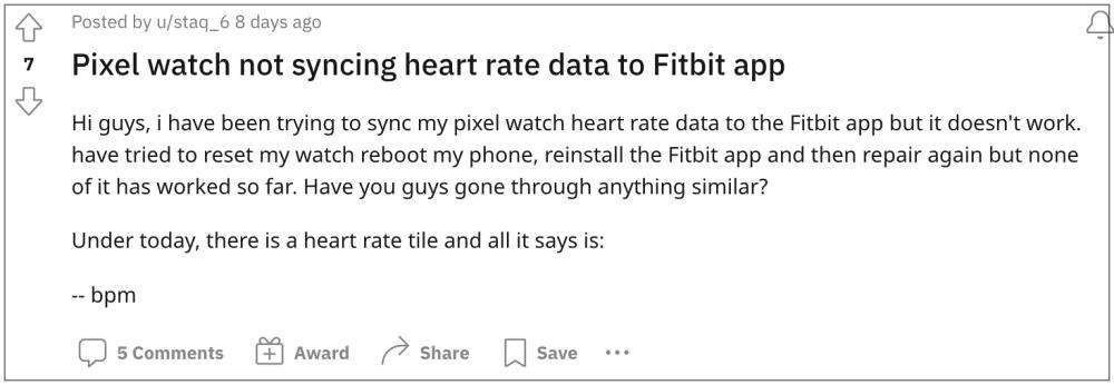 Cannot Sync Pixel Watch with Fitbit