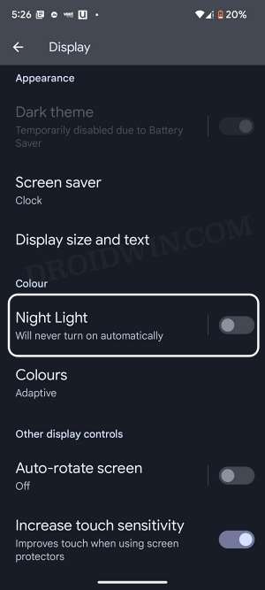 Pixel 7 Pro Display Yellow