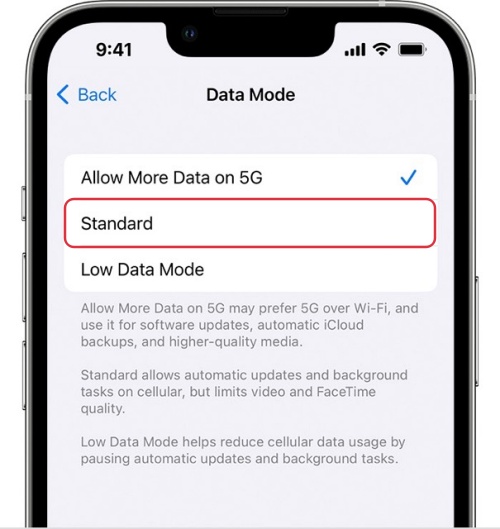 FaceTime switches from WiFi to 5G