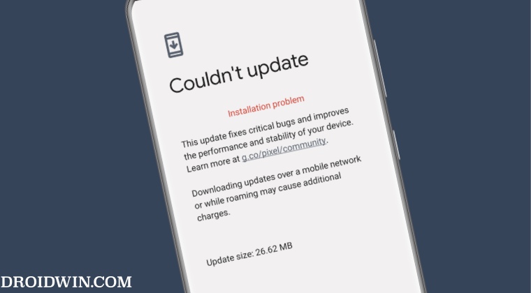 Couldn t Update Installation Problem on Pixel  Fixed    DroidWin - 57