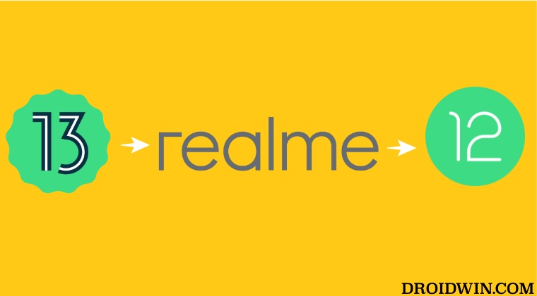 Downgrade Realme from Android 13 to Android 12