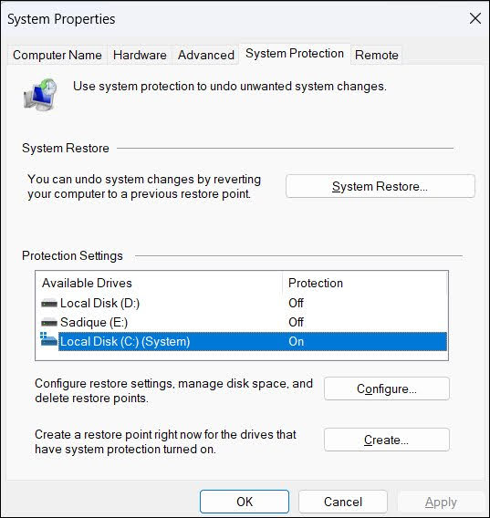 System Restore is disabled by your system administrator