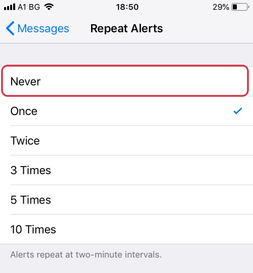 iPhone ringing twice notification