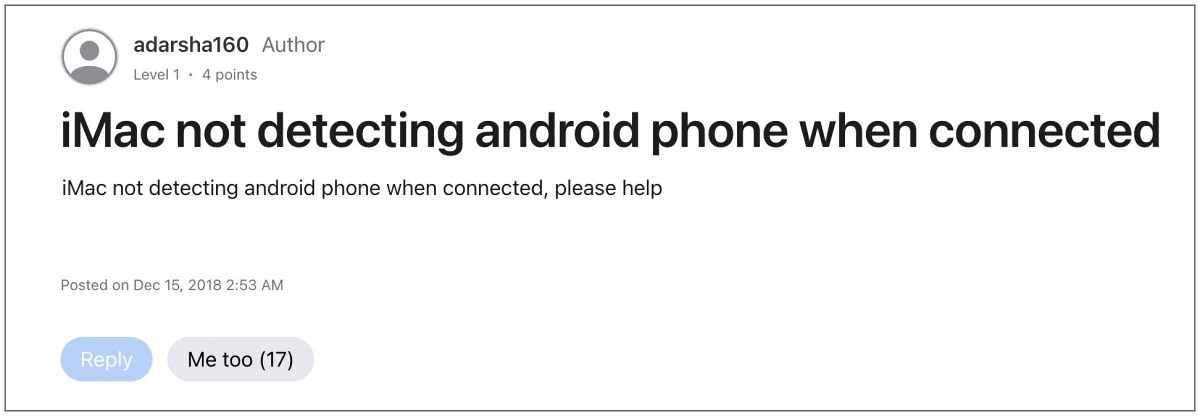 Cannot Connect Android Pixel to Mac