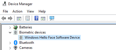 Windows Facial Recognition not working