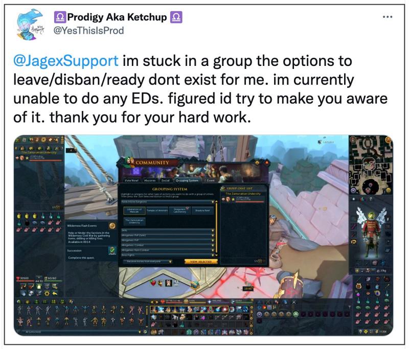 RuneScape Old Name Bug  Cannot Leave Group  Fix  - 3