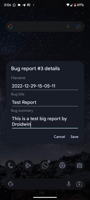 How to Capture  File  and Send a Bug Report on Android - 98