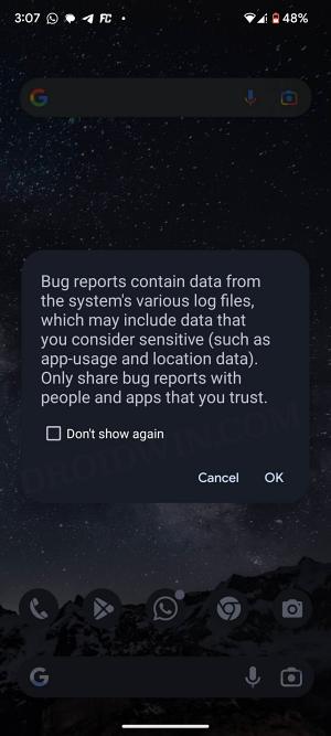 How to Capture  File  and Send a Bug Report on Android - 28