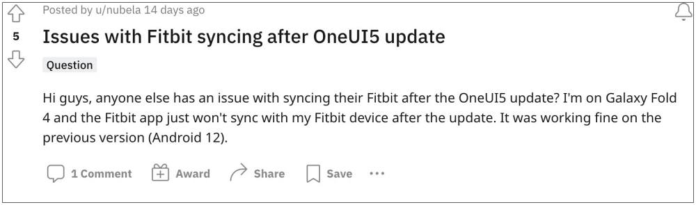 Cannot Sync Fitbit with Galaxy Z Flip
