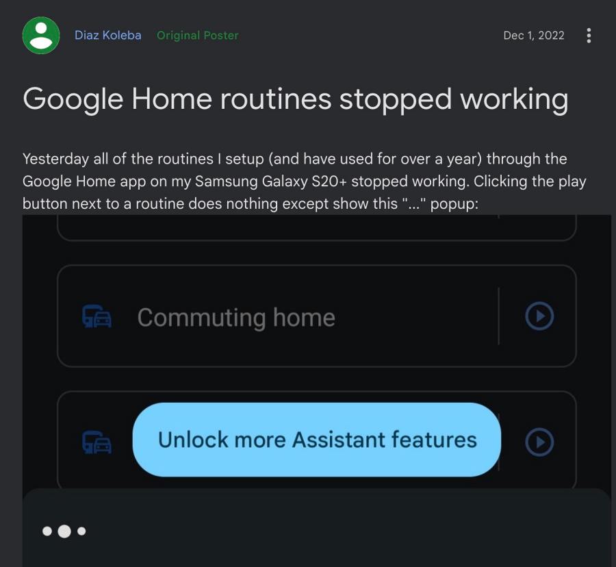 Google Assistant Routine not working