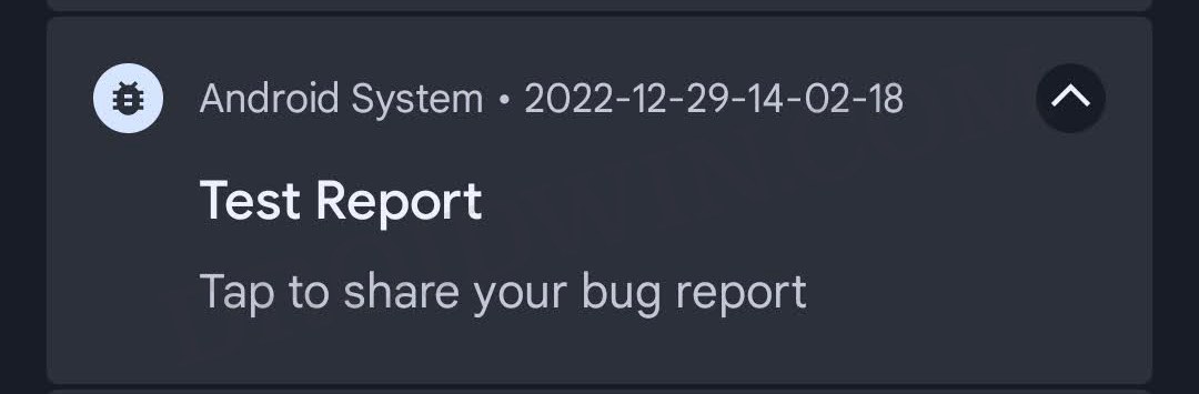 android bug report
