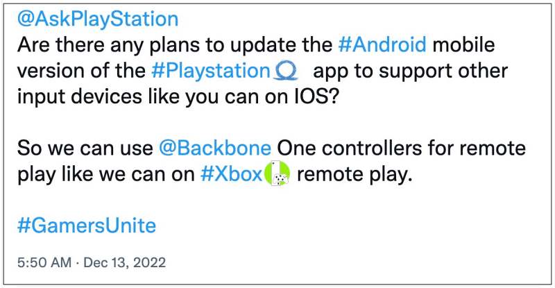 Backbone controller not working with PlayStation Remote Play