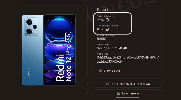 Pass SafetyNet on Rooted Redmi Note 12 Pro