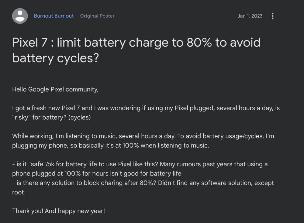 Pixel Slow Charging 80%