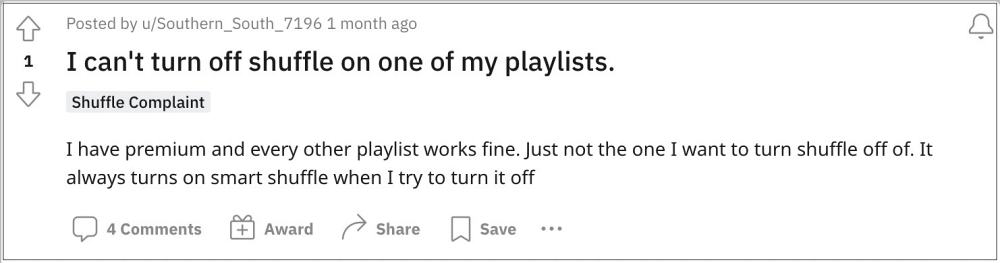 turn off Smart Shuffle in Spotify