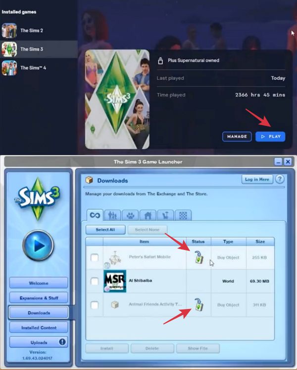 Sims 3 DLC Missing