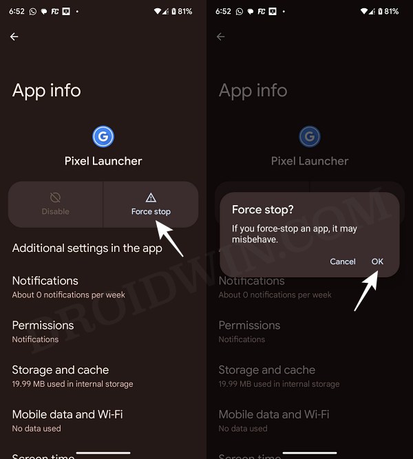 app isn't available pixel launcher