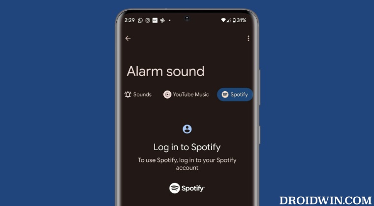 Spotify not working with Google Clock Alarm