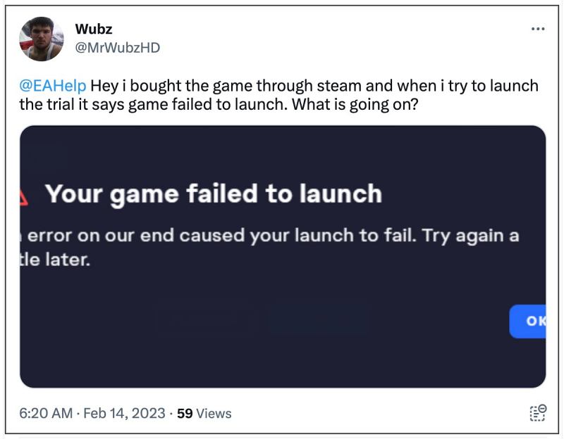 Wild Hearts Game Failed to Launch Error