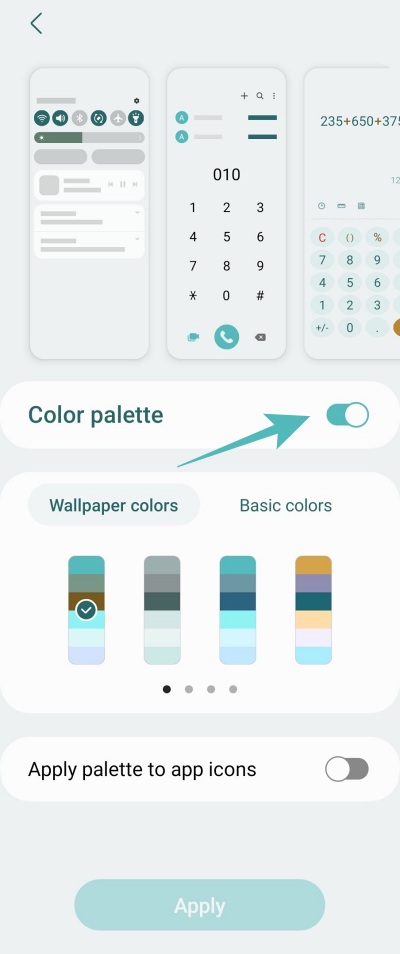 Color Palette not working One UI 5.1