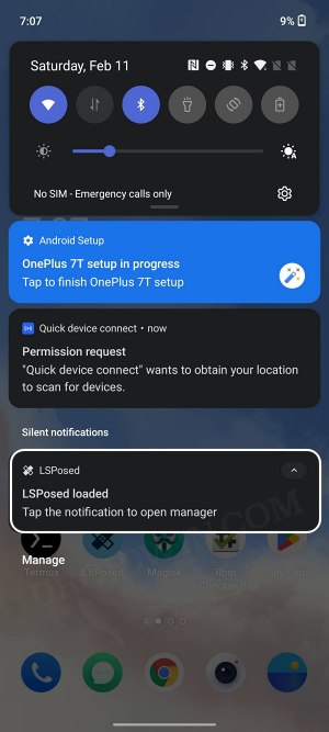 remove LSPosed Loaded Notification