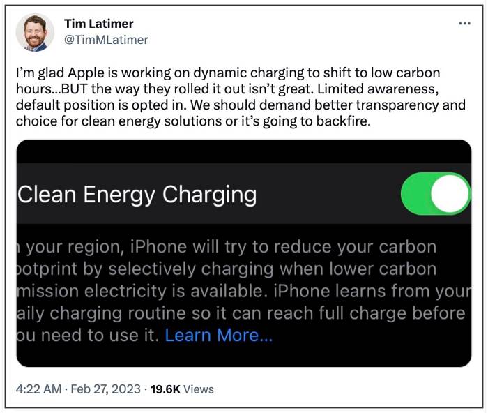 Apple Clean Energy Charging