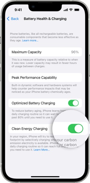 Apple Clean Energy Charging