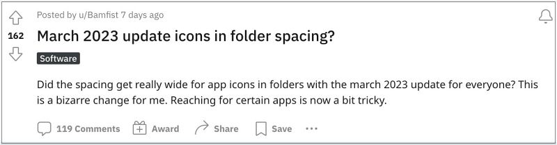 Pixel app icon spacing