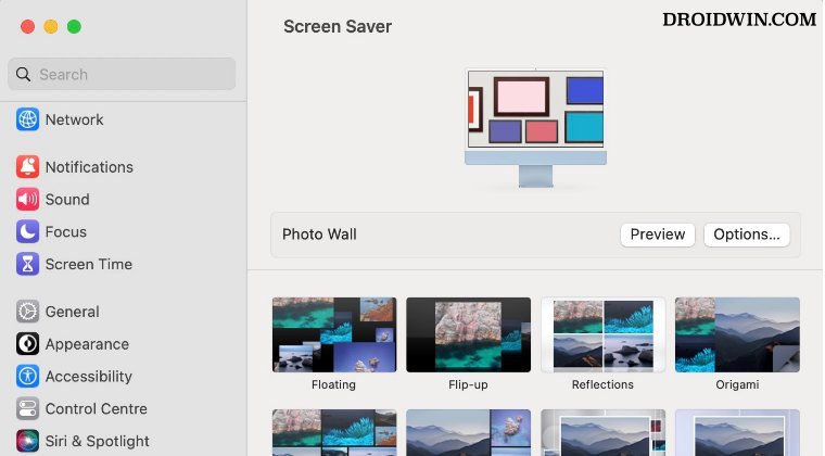 Screensaver Photo Library macOS 13.3