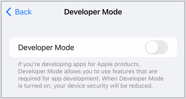 Developer beta Update iOS 16.5