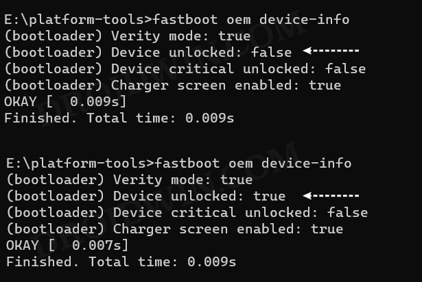 fastboot unknown command oem