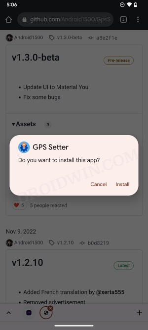 Spoof GPS Location on Android