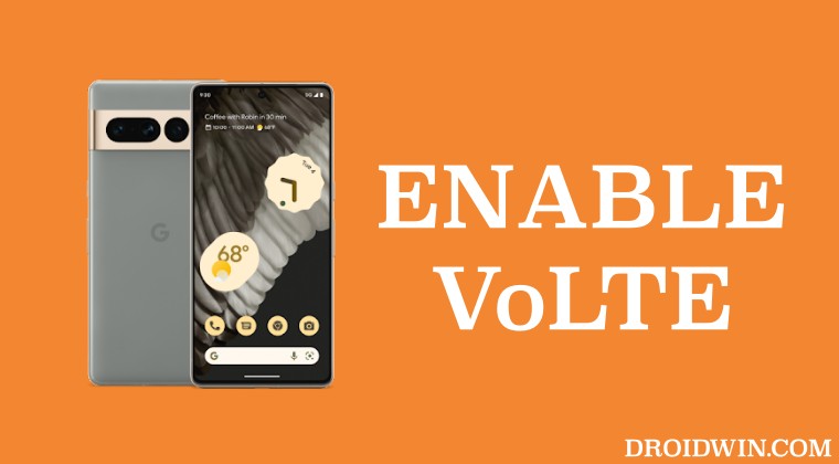 Enable VoLTE on Pixel 7 Pro