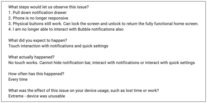 Touch screen not working when swipe down to open notification - 4