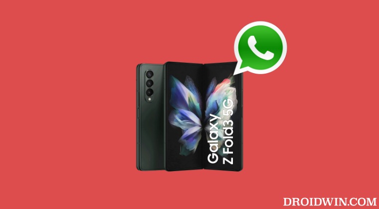 WhatsApp Textbox cut off in Galaxy Z Fold 3